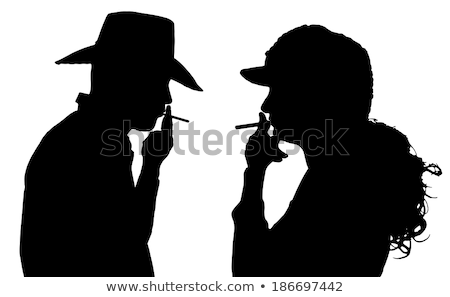 Foto d'archivio: Fashion Couple Smoking Cigarette