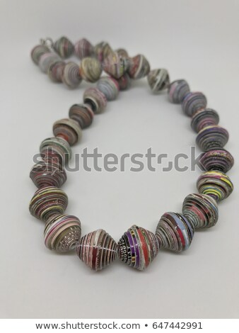 Stockfoto: Paper Beads Necklaces