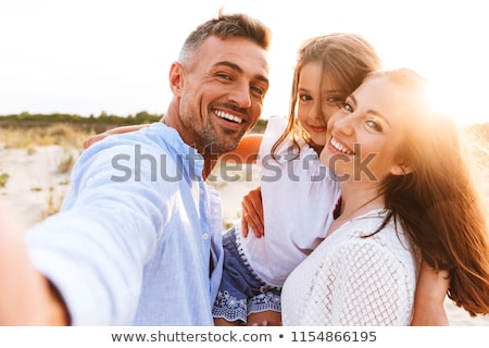 Stock fotó: Smiling Family Portrait