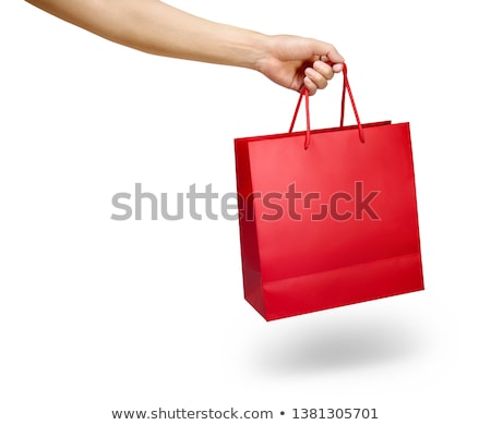 Stok fotoğraf: Lışveriş · torbaları · taşıyan · kadın · - · beyaz · izole