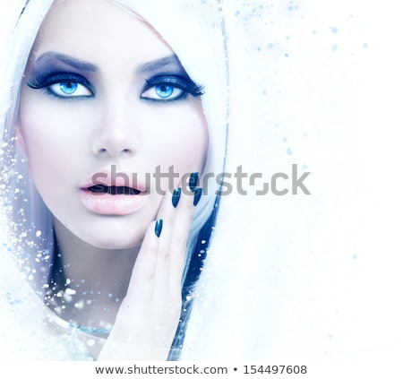 Stock fotó: Closeup Portrait Of Winter Queen