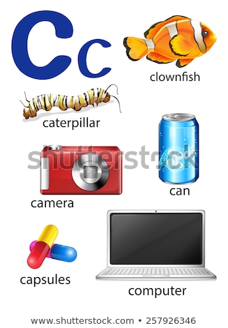 Stock fotó: Things That Start With The Letter C