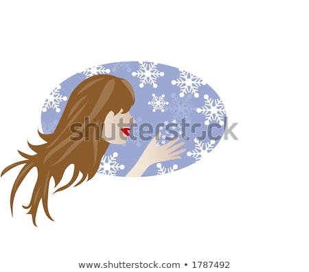 Stock foto: Hair Falling Freeze Frame