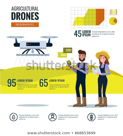 Foto d'archivio: Digital Vector Flying Internet Of Things Concept