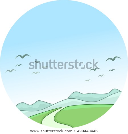 Stock photo: English Antonym Sky Clear