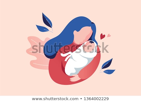 ストックフォト: Breastfeeding Mothers And Kids Vector Illustration