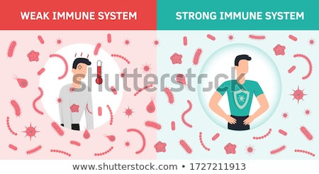 Stok fotoğraf: Virus Vs Immune System