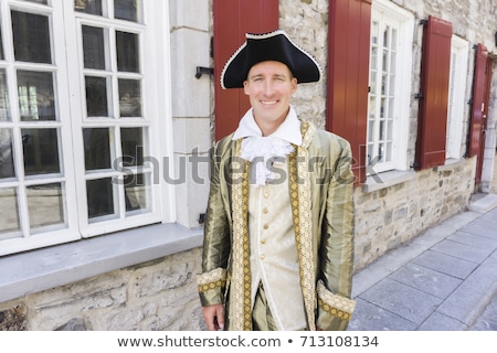 Foto stock: Man Dressed As A Courtier Or Prince In The Quebec City