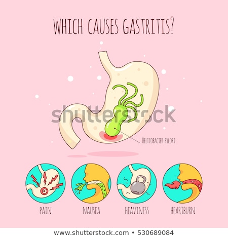 [[stock_photo]]: Stomach Ulcer Gastric Illness And Problems Vector