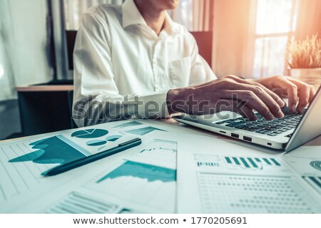 Сток-фото: Analyzing Financial Data