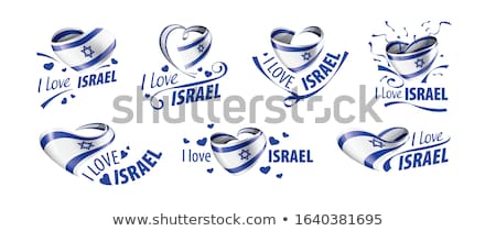 Stock photo: Flags In Heart Shapes