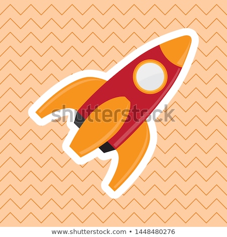 Сток-фото: Toy Rocket Vector Image