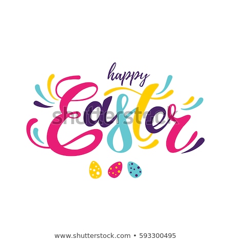 Stock fotó: Happy Easter Message