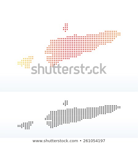 Stock fotó: Map Of Democratic Republic Timor Leste With Dot Pattern