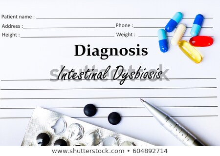 Foto stock: Diagnosis - Intestinal Dysbiosis Medical Concept