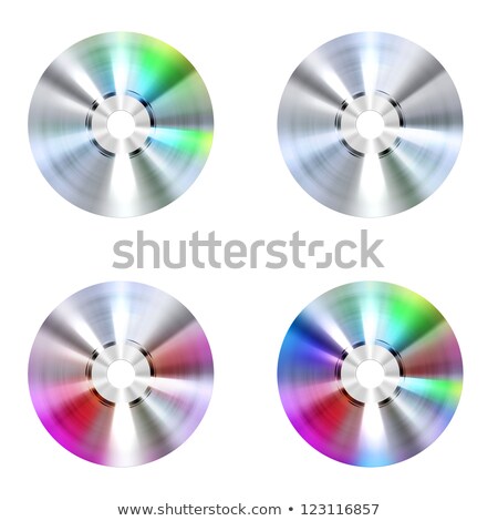 Foto stock: Four Colored Compact Discs