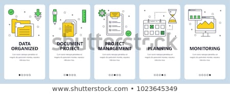 Stock fotó: Project Management Concept With Doodle Design Style