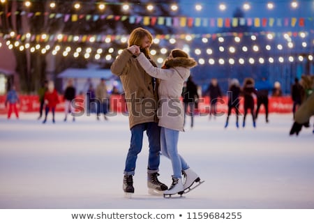 Сток-фото: Man Ice Skating