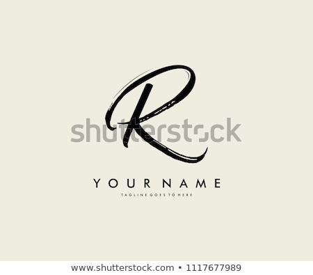 Foto stock: Logo Shape And Icon Of Letter R Vector Illustration
