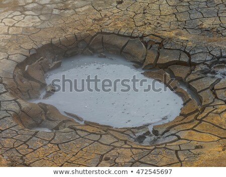 Stockfoto: Boiling Dirt Pit Of Geothermal Landscape Krafla On Iceland