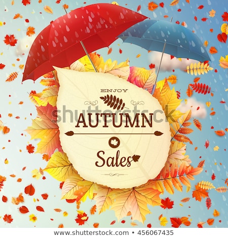 [[stock_photo]]: Background On A Theme Of Autumn Sale Eps 10