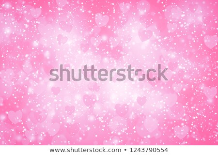 Сток-фото: Valentines Day Abstract Background Of Soft Red White Bokeh Blur Hearts