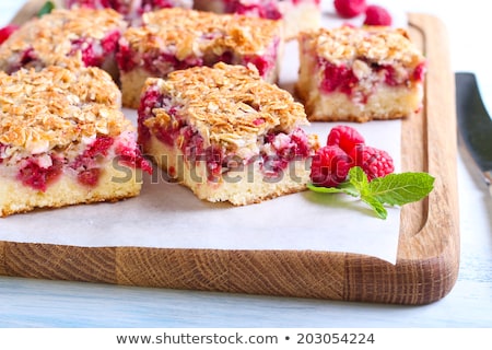 Stok fotoğraf: Raspberry Crumb Cake