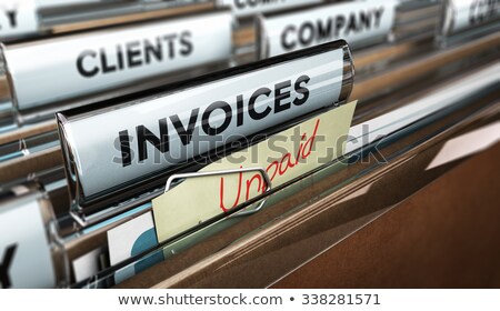 Stock photo: Payments On Folder Blurred Image