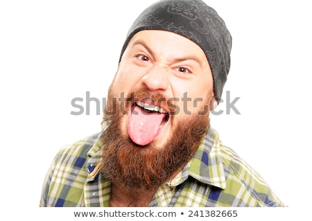Сток-фото: Man Sticking His Tongue Out