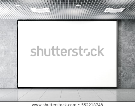 Zdjęcia stock: Big Billboard In The Bright Subway 3d Rendering