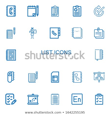 [[stock_photo]]: Contact Agenda Line Icon On A White Background