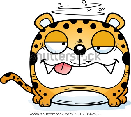 Foto d'archivio: Cartoon Goofy Leopard