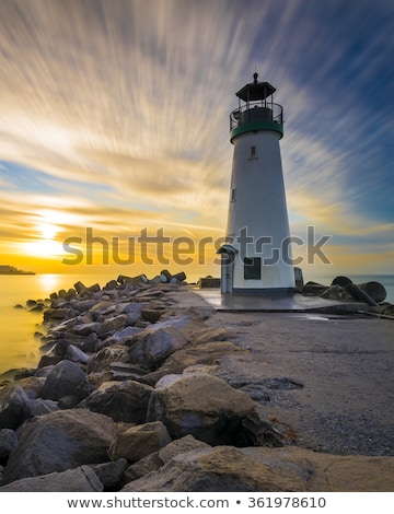 Foto stock: Santa Cruz Walton Lighthouse In The Morning