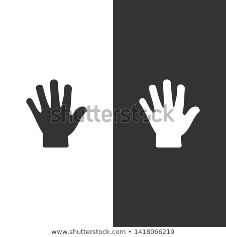 Foto d'archivio: Body Senses Tact Hand Icon On A White Background