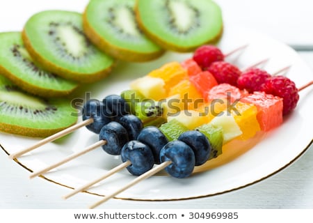 Stock photo: Fruit Skewers Healthy Summer Snack