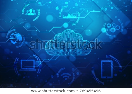 Stockfoto: Cloud Computing Binary Circle Icon