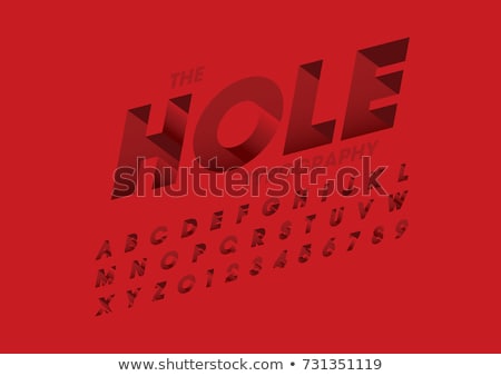 Stock foto: 3d Modern Font Colorful Modern Alphabet And 3d Font