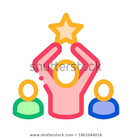 Stockfoto: Winner Star Human Talent Icon Vector Illustration