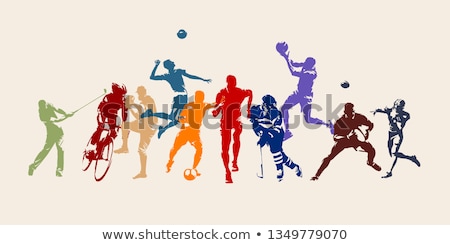 Stockfoto: Sport Silhouettes Set