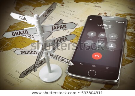 Foto stock: Communication Background - International Call