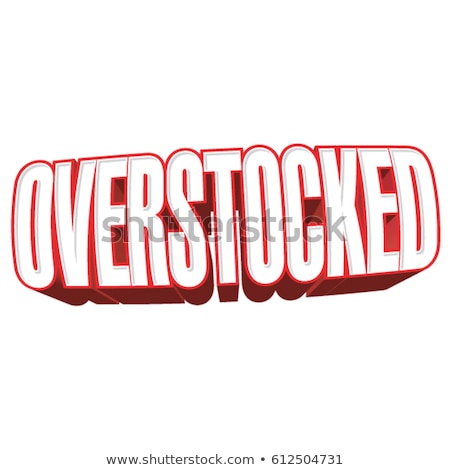 Stock photo: Overstock Stamp