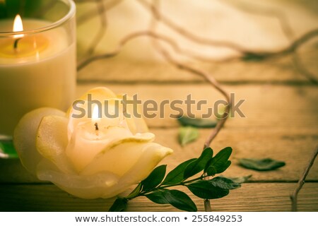 Foto stock: Scented Candles Attributes Rest Relaxation