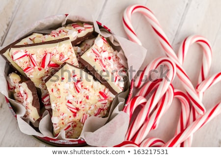 Stockfoto: Candy Cane Chocolate Bark