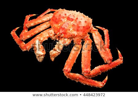 [[stock_photo]]: Red King Crab Isolated On Black Background