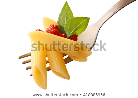 Stock photo: Penne Pasta On Fork