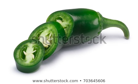 Foto stock: Diced Jalapeno Chile Paths