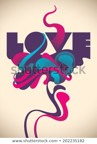 [[stock_photo]]: Happy Valentine Abstract Design With Fluid Shapes