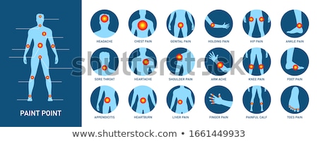 Zdjęcia stock: Acupuncture Shoulder Icon Vector Outline Illustration