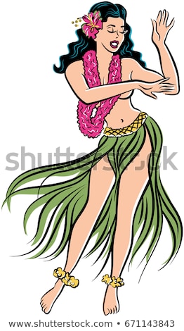 Stock fotó: Hawaiian Aloha Girl