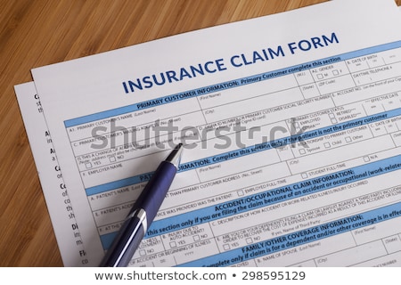 Stock fotó: Insurance Claim Form